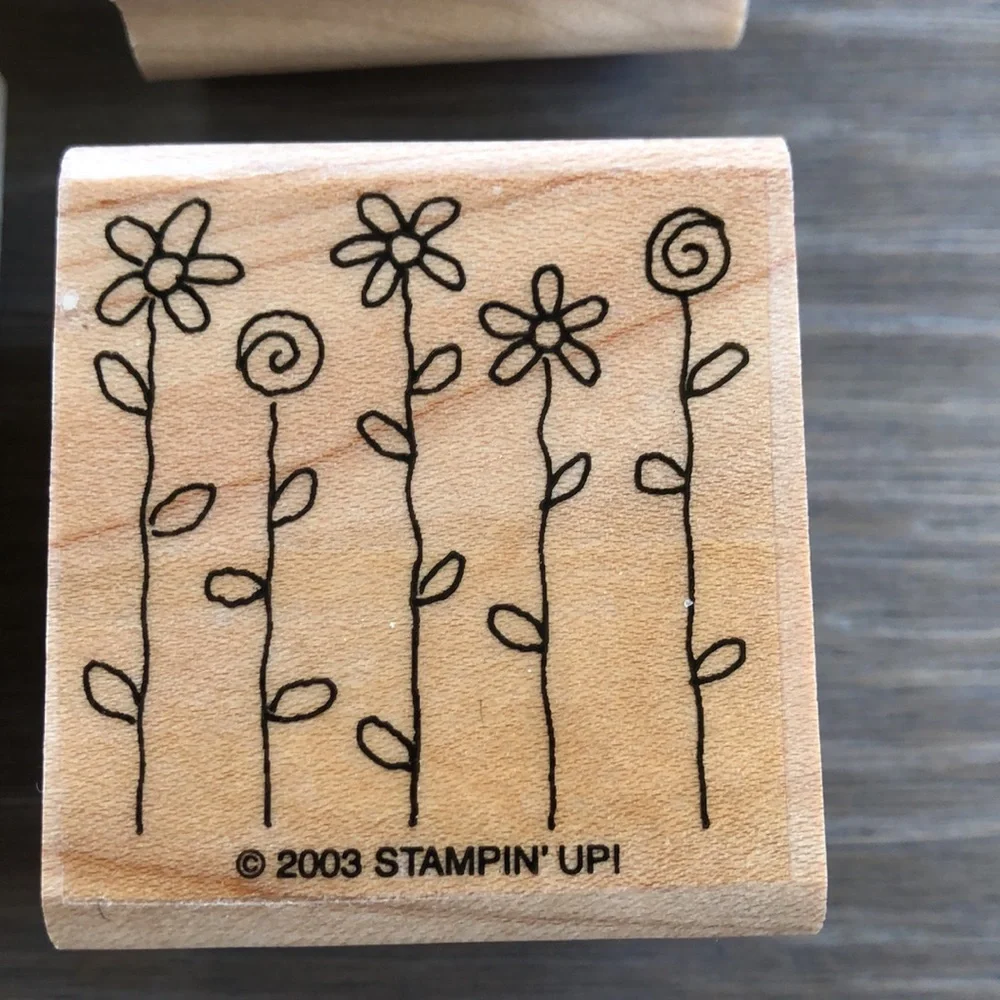 “Baby’s shower “ Set of 8 Stamping Up Scrapbook Wooden Rubber Stamps - Picture 9 of 10